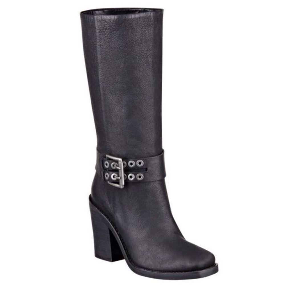 Nine West NOGAME Black Leather Boots